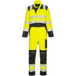 PortWest HI-VIS Modaflame FR507 reflexní nehořlavá kombinéza žluto-černá