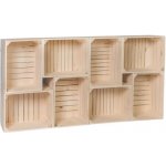 ČistéDřevo Dřevěné bedýnky knihovna I 140x70x24 cm – Zbozi.Blesk.cz