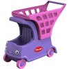 Dětský obchůdek DOLONI Dětské auto s košíkem růžové