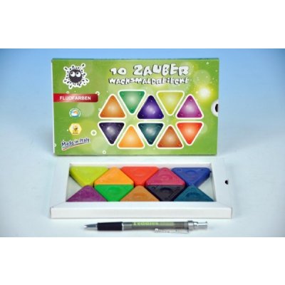 Teddies Voskovky magické trojboké Neon 10ks v krabičce 21x12cm – Sleviste.cz