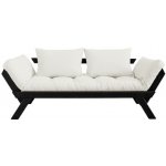 Karup sofa Bebop *180 cm black + futon natural 701