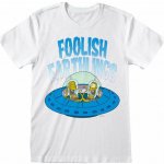 The Simpsons tričko Foolish Earthlings White