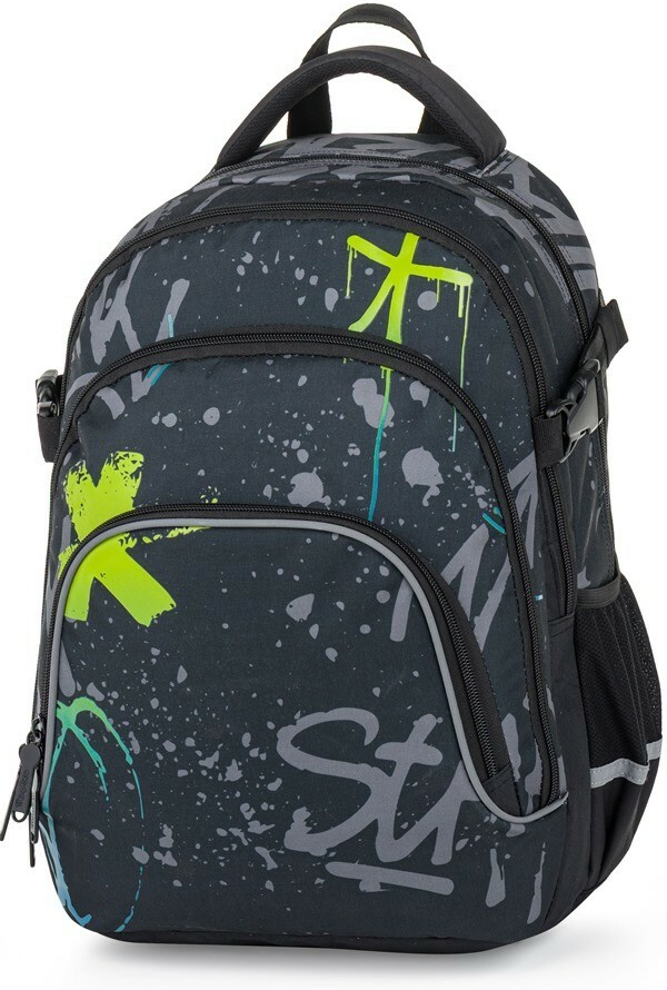 Oxybag OXY SCOOLER batoh Graffiti modrá