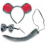 Sada myš s ocasem čelenkou a motýlkem 810990 – Sleviste.cz