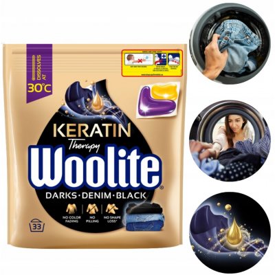 Woolite Darks Denim Black kapsle 33 PD – Zboží Mobilmania