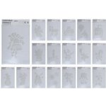 šablona vánoční 22x35x0,2cm PVC BÍ mix dekorů – Zboží Dáma