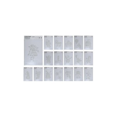šablona vánoční 22x35x0,2cm PVC BÍ mix dekorů – Zboží Dáma