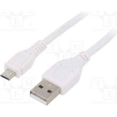 Gembird CCP-MUSB2-AMBM-W-0.5M USB 2.0, USB A vidlice, USB B, micro vidlice, zlacený, 0,5m – Hledejceny.cz