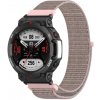 Řemínek k chytrým hodinkám PROTEMIO NYLON Vyměnitelný řemínek pro Amazfit T-Rex 2 růžový 49488