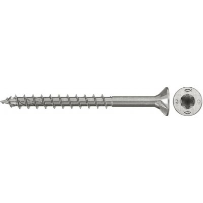 Fischer 574075 šrouby do dřevotřísky 4 mm 60 mm TX Nerezová ocel 100 ks – Hledejceny.cz