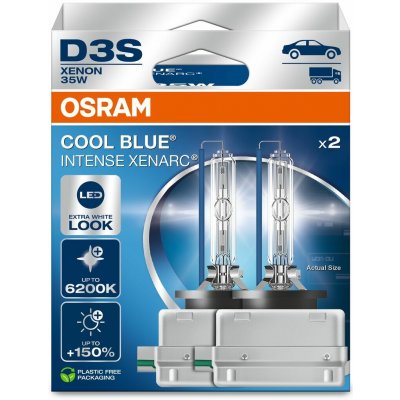OSRAM Xenonová výbojka XENARC COOL BLUE INTENSE NEXTGEN D3S +150% 35W 66340CBN-2HB – Hledejceny.cz
