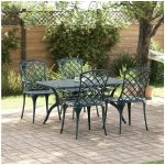 OMAXI 863164 Zahradní křeslo Zelená 61 x 60.5 x 93cm Hliník – Hledejceny.cz