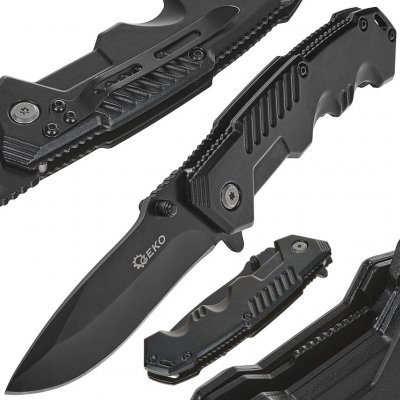 GEKO Nůž taktický zavírací BLACK SURVIVAL SERIES, 200/85 mm - G01891 – Sleviste.cz