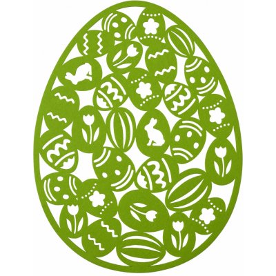 Mybesthome Velikonoční prostírání EASTER EGG zelená 27x35 cm – Zbozi.Blesk.cz