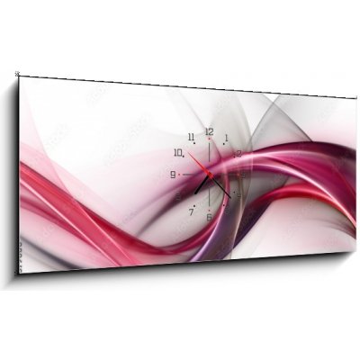 Obraz s hodinami 1D panorama - 120 x 50 cm - Elegant abstract design for your awesome ideas Elegantní abstraktní design pro vaše úžasné nápady – Zboží Mobilmania