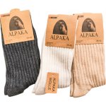 Dámské zimní ponožky s vlnou Alpaka 3 páry – Zboží Dáma