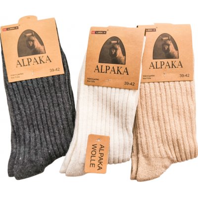 Dámské zimní ponožky s vlnou Alpaka 3 páry – Zboží Dáma