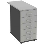 Hobis K 35 C P 80 5 zásuvky léta podél 80 cm antracit šedá – Hledejceny.cz