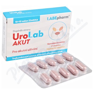 Labe Pharm UroLab AKUT 10+10 tablet – Hledejceny.cz