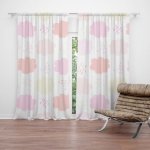 Sablio Závěs Barevné obláčky: 2ks 140x250cm – Hledejceny.cz