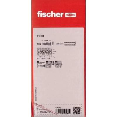 Fischer hmoždinka FID II č.570347 – Zbozi.Blesk.cz