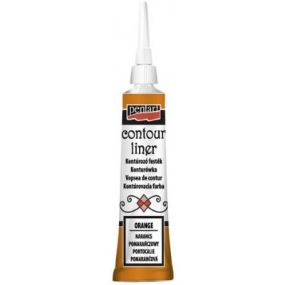 Pentart Konturovací liner univerzální 20 ml ORANŽOVÁ – Zboží Dáma