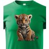 Dětské tričko dětské triko Tygřík, zelená