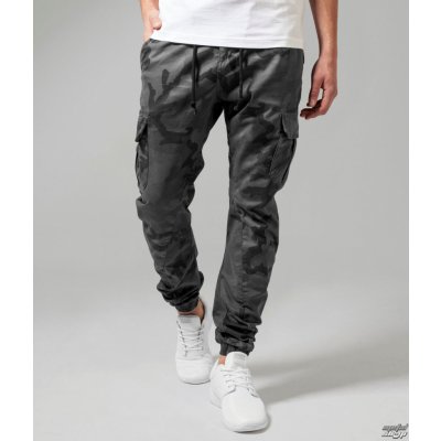 Urban Classics camo Cargo Jogging pants camo tmavě šedé