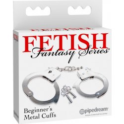 Kovová pouta Fetish Fantasy Series Beginner's Metal Cuffs