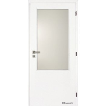 Doornite 2/3 SKLO BASIC bílý lak 80 cm