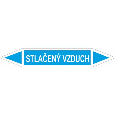 Oboustranná šipka - Stlačený vzduch Samolepka PVC 0: arch 10 ks - 166x26mm – Zboží Dáma