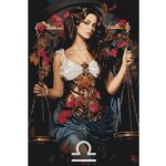 MALUJEŠ Malování podle čísel HVĚZDNÉ ZNAMENÍ VÁHY Rozměr 60 x 80 cm Rámování vypnuté plátno na rám – Zboží Dáma