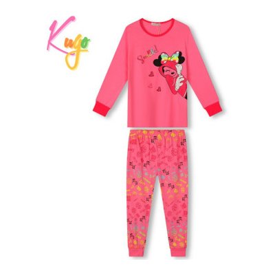 Dětské bavlněné pyžamo svítící ve tmě kolekce MINNIE Sytá růžová – Zboží Mobilmania