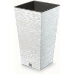 Prosperplast Květináč FURU SQUARE 26,5 cm bílý – Sleviste.cz