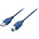 Equip 128292 USB 3.0, A-B M/M, 1,8m, modrý