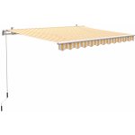 OBI Markýza s kloubovými rameny Aventura žluto-bílá 300 x 200 cm – HobbyKompas.cz