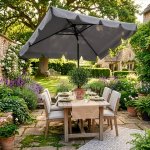 Springos Slunečník na terasu 200 x 130 CM GU0037 – Hledejceny.cz