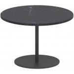 Royal Botania Odkládací stolek Butler, kulatý 40x28 cm, rám nerez anthracite, deska keramika černá – Hledejceny.cz