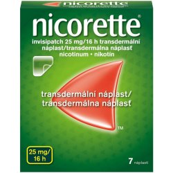 NICORETTE INVISIPATCH TDR 25MG/16H TDR EMP 7 I