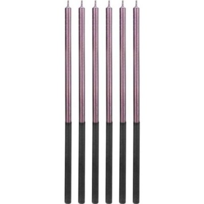 GoDan Dortové svíčky dlouhé Chrome lila – Zboží Dáma