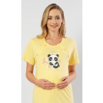 Vienetta dámská noční košile mateřská My love žlutá – Zboží Mobilmania