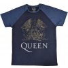 Pánské tričko s potiskem Queen Unisex Raglan T-shirt: Crest