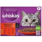 Whiskas Adult Classic Meals v omáčce s hovězím kuřecím jehněčím a drůbežím masem 12 x 85 g – Zbozi.Blesk.cz