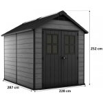 Keter NEWTON 759 228 x 287 x 252 cm šedý 17208504 – Hledejceny.cz