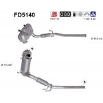Filtr sazových částic, výfukový systém AS FD5140 – Zboží Mobilmania