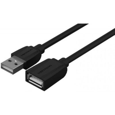 Vention VAS-A44-B500 USB2.0 Extension, 5m, černý