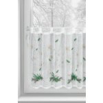 VÁNOČNÍ VITRÁŽKOVÁ ZÁCLONA 4 60X150CM NA POUTKÁCH – Hledejceny.cz