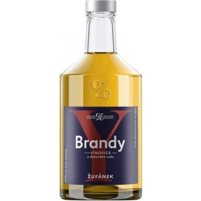 Žufánek Brandy ze sudu 45% 0,5 l (holá láhev) – Zboží Dáma