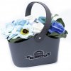 Květina Awm Mýdlová kytice v košíku malá Modrá 125/80/180mm
