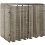 VidaXL Polyratanový 140 x 80 x 117 cm šedý – Zboží Mobilmania